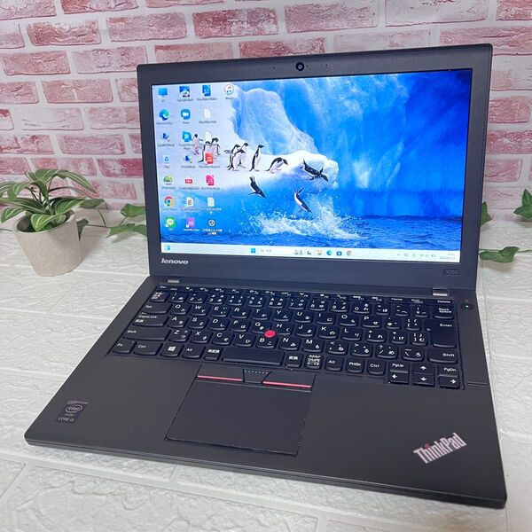 ★中古レノボパソコンSSD128GB★X250 i3-5010U カメラ Win11 Office Wifi ノートPC442