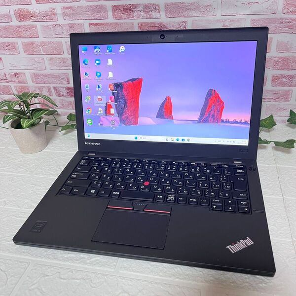 ★中古レノボパソコンSSD128GB★X250 i3-5010U カメラ Win11 Office Wifi ノートPC441