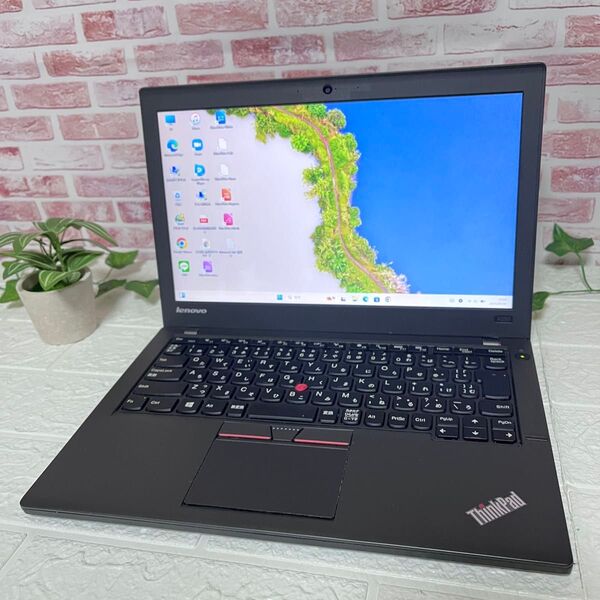 ★中古レノボパソコンSSD128GB★X250 i3-5010U カメラ Win11 Office Wifi ノートPC445