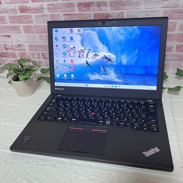 ★中古レノボパソコンSSD128GB★X250 i3-5010U カメラ Win11 Office Wifi ノートPC460