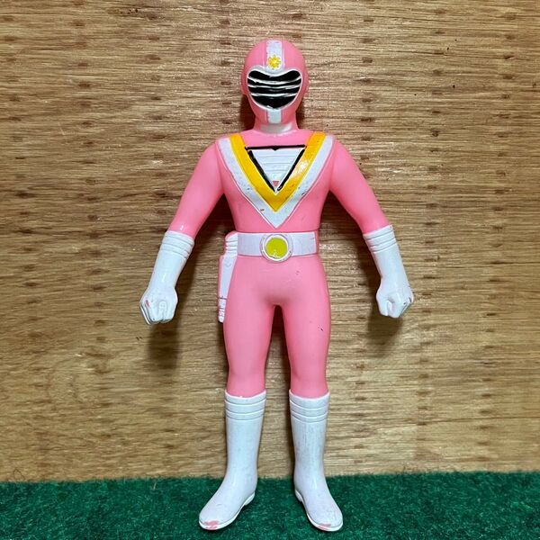 BANDAI 1990 戦隊ヒーローファイブマン ピンク フィギュア テレビ朝日 当時物