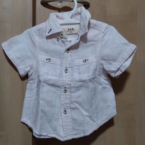 半袖 シャツ ベビー 80 女の子 1歳 2歳 夏