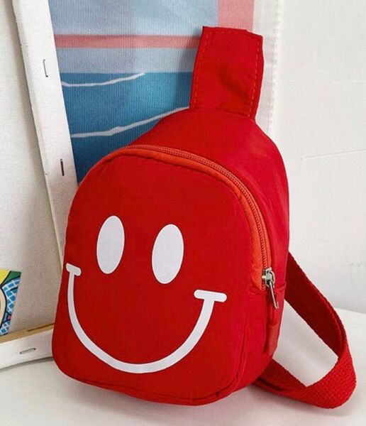 ボディバッグ キッズ スマイル ショルダー 男の子 女の子 子供 斜めがけ