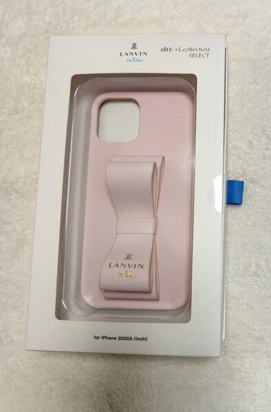 LANVIN en Bleu iPhone12/12Proケース リボン ピンク 未使用