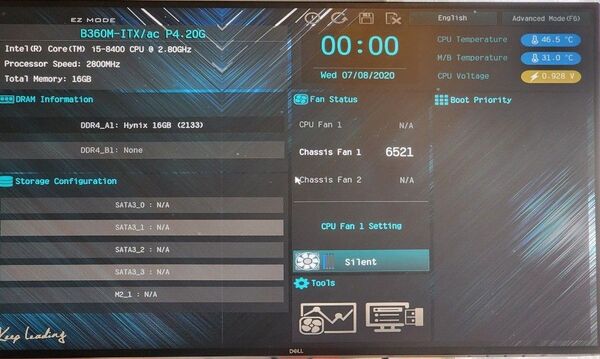 01 ASRock B360-ITX/ac ジャンク品
