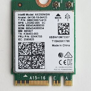 Intel 無線 LANカード AX200NGW WIFI BT