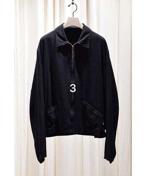 COMOLI 25SS シルクネップジップショートジャケット 3