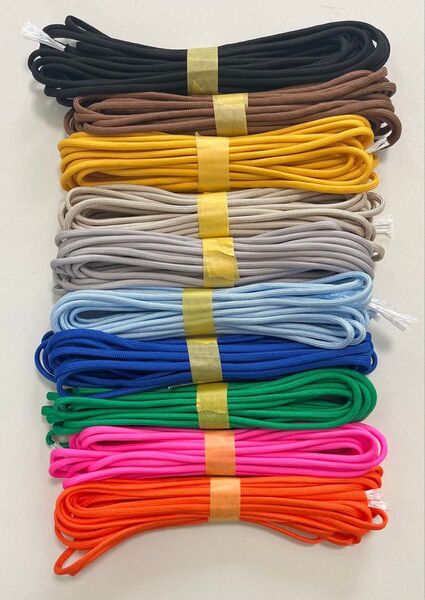 パラコード 4mm7芯 10色セット各6m 新品未使用