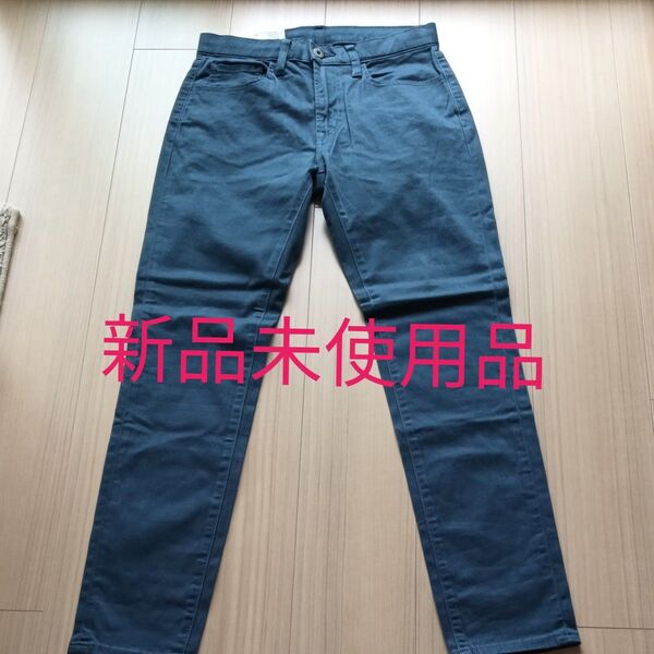 【未使用品】UNIQLO ウェストストレッチカラージーンズ S ブルー