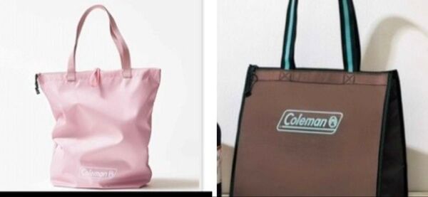 Coleman付録セット sweet撥水加工保冷機能付きトートバックとInRed大容量保冷バック