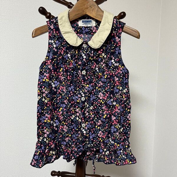 ラゲッドワークス RUGGEDWORKS 花柄丸襟トップス キッズ110cm