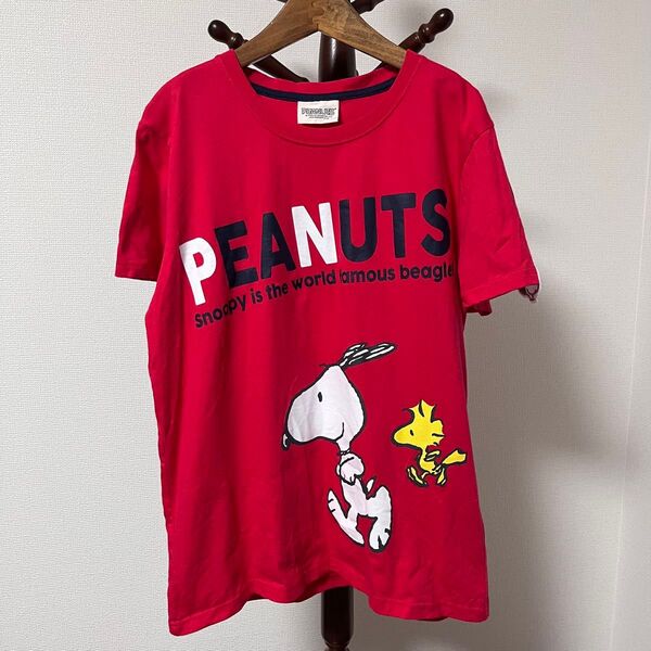 PEANUTS スヌーピーTシャツ レディースL