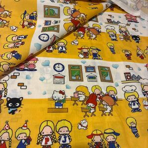 パティ&ジミー キティちゃん キキララ 学校 生地 布 シーチング 給食袋 かわいい