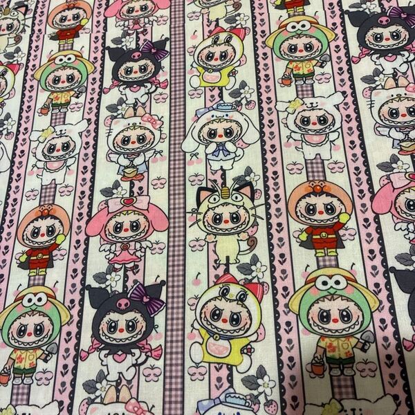 LABUBU THE MONSTERS かわいい ピンク ラブブ シーチング