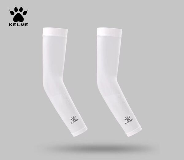 【アームカバー】KELME ケルメ ホワイト 紫外線99%カット UPF50+ 新品