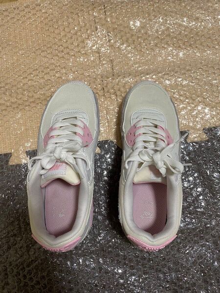 NIKE AIR MAX 90 ピンク×オフホワイト スニーカー