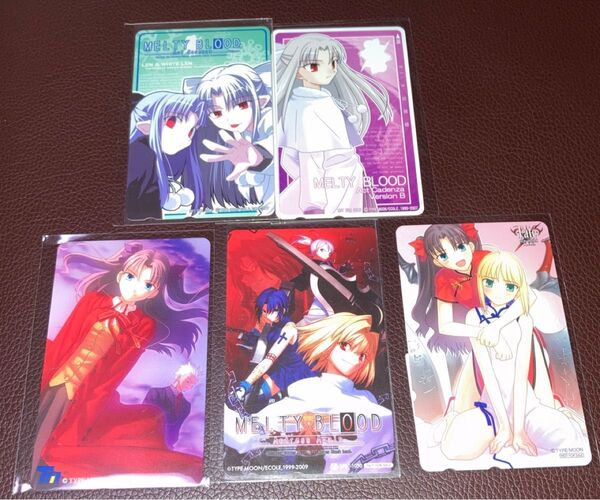 Fate MeltyBlood テレカ テレホンカード 5枚
