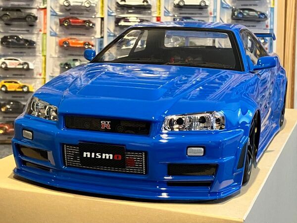 タミヤラジコン日産スカイラインGT-R R34 塗装済 スペアボディブリリアントブルー