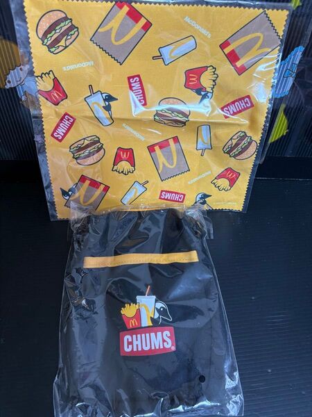 CHUMS ショルダーバッグ クリーナクロス 2点セット マクドナルド 新品