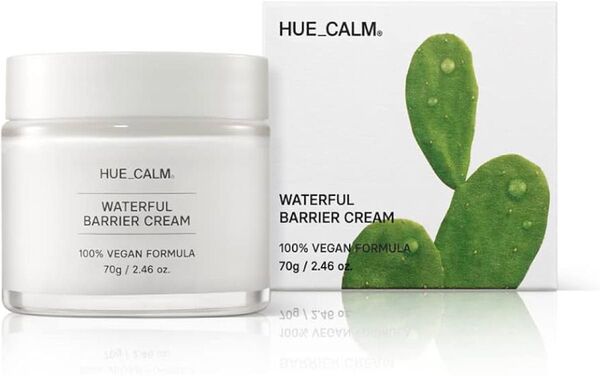 訳あり HUECALM(ヒュカム)水分バリアクリーム70g セラミド パンテノール ビタミン 保湿 肌荒れ 敏感肌用