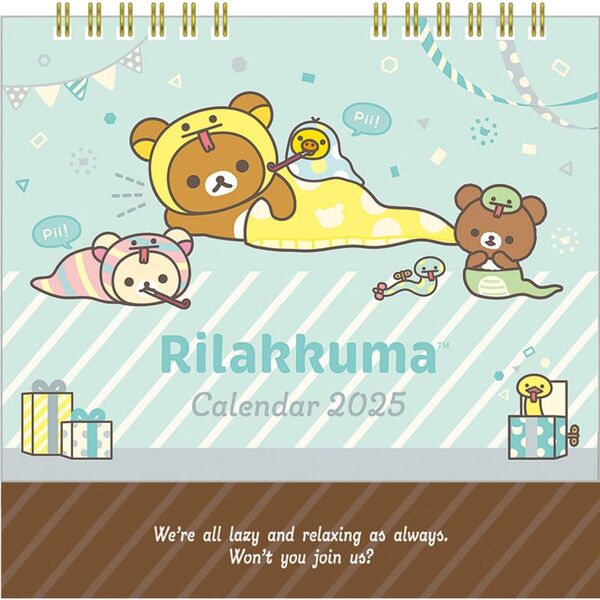 サンエックス 2025年リラックマ卓上カレンダー CD38201