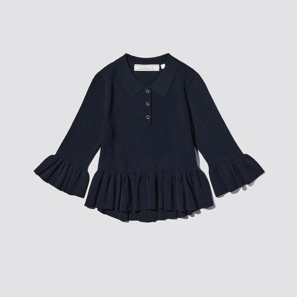 GU リブポロシャツ ネイビー XL rokh