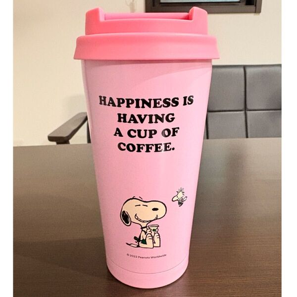 スタバ タンブラー PEANUTSピンク473ml 新品 スターバックス スヌーピー