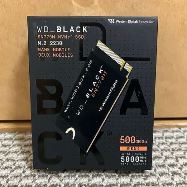 【2230】WD_Black SN770M 500GB WDS500G3X0G【NVMe SSD M.2 PCIe4.0】