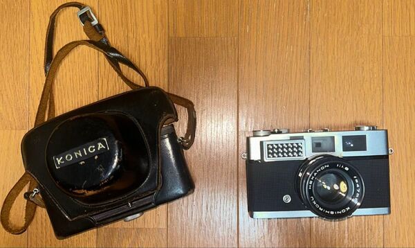 動作未確認 手動式カメラ コニカS III KONICA カメラ ケース付き『AAA124』
