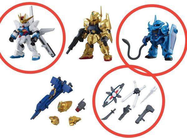 起動戦士ガンダム MOBILE SUIT ENSEMBLE 11 01ガンダムX 03グフ 05MS武器セット 3個販売