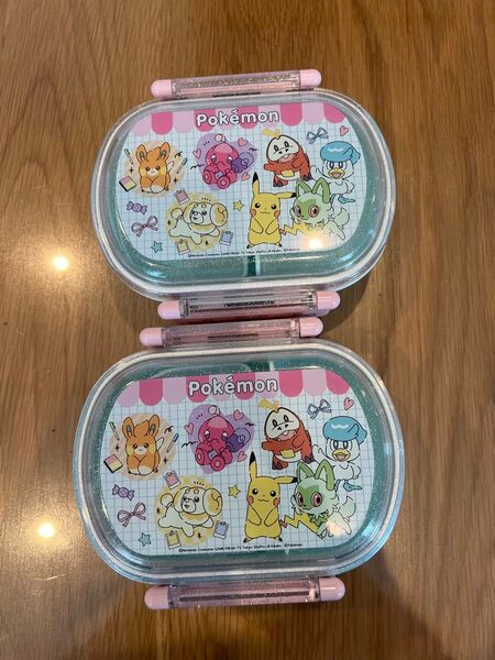 2セット ポケモンポッピング ランチボックス ( お弁当箱 ) ポケットモンスター ポケモン 360ml