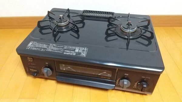【グリル未使用】Paloma パロマ ガスコンロ ガステーブル IC-S37-R 水なし片面焼きグリル 安心モード機能 LPガス