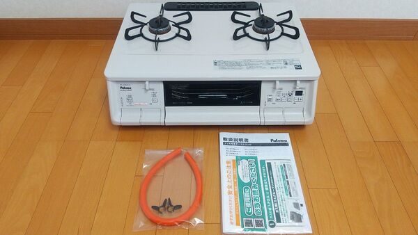 【美品】Paloma everychef PA-370WHA-R パロマ ガスコンロ エブリシェフ 両面焼きワイドグリル LPガス