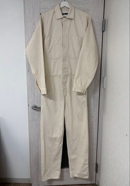 【美品】JIL SANDER+|ジャンプスーツ|オーバーオール|つなぎ|コットン|XL