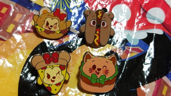 ディズニー マンチリングス ピンバッジ シリーズ3 4個セット