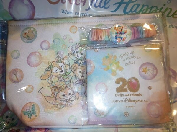 東京ディズニーシー ダッフィー&フレンズ ダッフィー20周年カラフルハピネス スーベニアランチケースセット