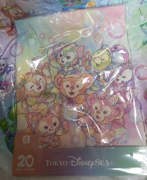 東京ディズニーシー ダッフィー&フレンズ 20周年 カラフルハピネス Tシャツ Sサイズ