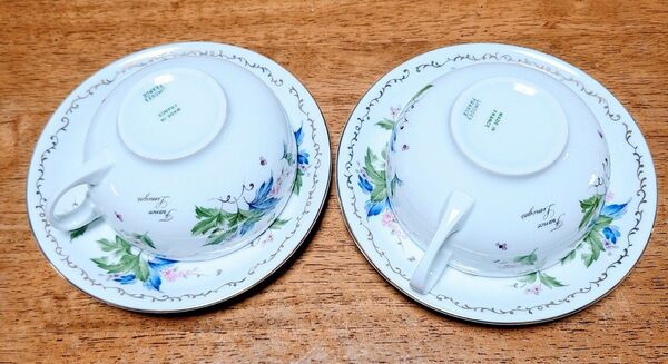 LIMOGES リモージュ 尚美堂 カップ&ソーサー ペア MADE IN FRANCE