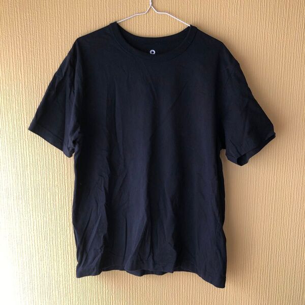 伊藤忠 Tシャツ XL 無地 黒 半袖 コットン 半袖Tシャツ カットソー クルーネック