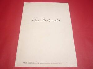 【稀少】パンフ 半券付き エラ・フィッツジェラルド 1964年 日本公演 絶頂期 ロイ・エルドリッジ トミー・フラナガン 状態良好