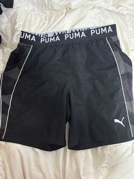 PUMA ハーフパンツ メンズ 黒 ブラック スポーツウェア