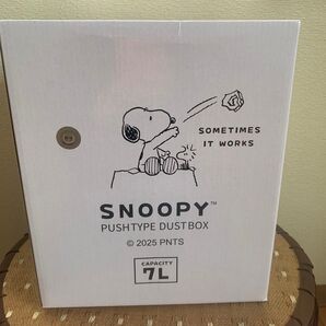 SNOOPY スヌーピー プッシュタイプ ダストボックス 7リットル