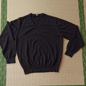 紳士Vネック薄手セーター