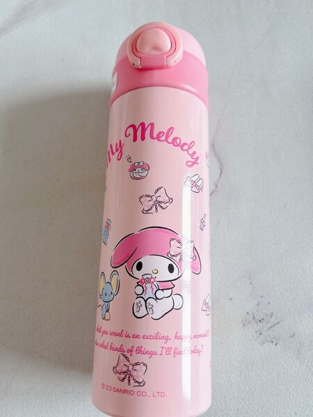 【夏に大活躍】マイメロディ 保冷水筒 500ml ピンクボトル 海外デザイン