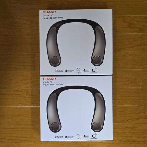 SHARP AQUOS サウンドパートナー AN-SX7A シャープ Bluetooth ネックスピーカー 2台セット