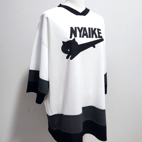 【ほぼ未使用】ユナイテッドアスレ ビッグシルエット ホッケーTシャツ 速乾 NYAIKE 半袖 Tシャツ ダボT ユニセックス