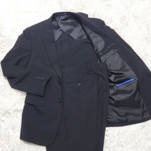 pinky wolman スーツ セットアップ ストライプ ブラック ビジネス スーツ 黒 セットアップ ストライプ