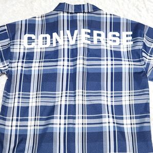 【美品】CONVERSE コンバース 半袖 チェック柄 シャツ LLサイズ