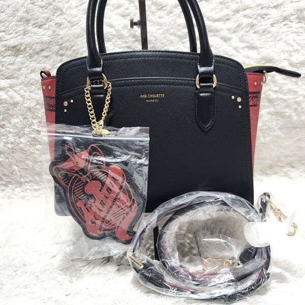 &シュエット×ディズニー ツインテッドワンダーランド 2way ハンドバッグ ショルダーバッグ &chouette disney