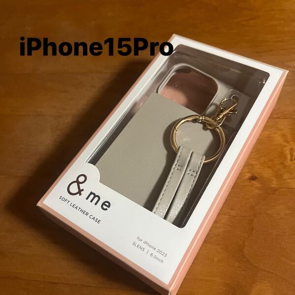 iPhone15Pro ソフトレザーケース ショルダーストラップ付 ケース カバー